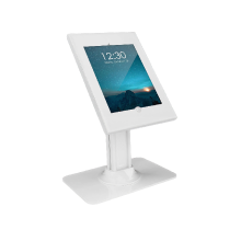 White iPad Secure Counter Top Kiosk